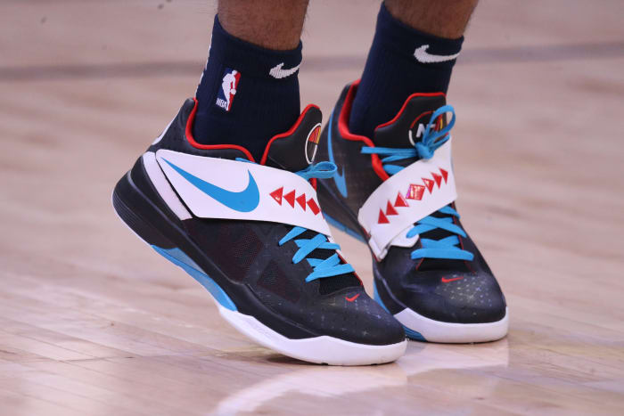 Ja Morant wearing the Nike KD 4 'N7'